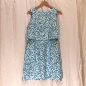 The Limited Blue and White cocktail dress